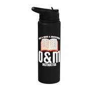 Visually Impaired Appreciation Brave O&M Instructor Stainless Steel Insulated Water Bottle