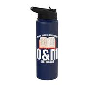 Visually Impaired Appreciation Brave O&M Instructor Stainless Steel Insulated Water Bottle