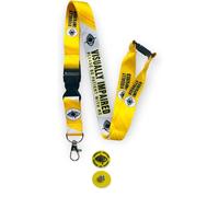 Visually Impaired - Please Be Patient with Me Lanyard/Badge Holder & Mathcing Visual 3D Effect Pin Badge