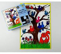 Visually Impaired Puzzle - Kit The Ginger Cat - 28 Piece Wooden - Great Gift For Elderly And Kids - Extra Large Pieces |Made In The UK | Thick Pieces