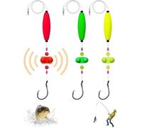 Visulong Catfish Fishing Set, 2025 New Takedown Float Rigs Kit with Circle Hooks, Peg Floats, Rattles & Beads, Heavy-Duty Rig Making for Big Catfish, Carp, River, Lake, Shore Fishing (3 Pcs,8/0)