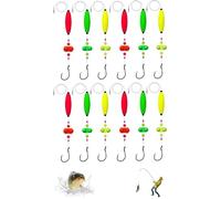Visulong Catfish Fishing Set, 2025 New Takedown Float Rigs Kit with Circle Hooks, Peg Floats, Rattles & Beads, Heavy-Duty Rig Making for Big Catfish, Carp, River, Lake, Shore Fishing (12 Pcs,8/0)