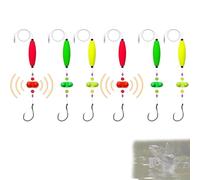 Visulong Catfish Fishing Set, 2025 New Takedown Rigs Cat-fish Rig Making Kit with Circle Hooks, Double Rattle Beads, Peg Float, for Bank&Bottom Fishing (6pcs,5/0)