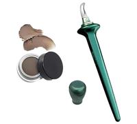 Visulong Flawless Eyeliner Tool,Runaivete Flawless Eyeliner Set with EyeLine Cream,Arcbelle Waterproof & No-Skip Silicone Eyeliners Applicator Kit Tool,Eyeshadow Stencil Application Tools(Green pen+br