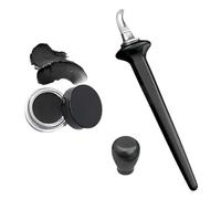 Visulong Flawless Eyeliner Tool,Runaivete Flawless Eyeliner Set with EyeLine Cream,Arcbelle Waterproof & No-Skip Silicone Eyeliners Applicator Kit Tool,Eyeshadow Stencil Application Tools(Black pen+bl
