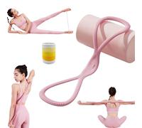 Visulong Resistance Bands, Figure 8 Exercise Bands for Women Men, Arm Back Elastic Rope for A Sexy Back in Just 10 Minutes/Day (Pink 25 lbs)