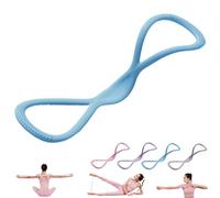 Visulong Resistance Bands, Figure 8 Exercise Bands with Handles, Resistance Band Stretch Fitness Band Figure 8, for Working Out, Arm, Chest Expander Strap (Blue,25 LB)