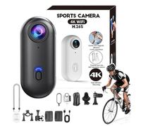 Visuscam - Mini 120 4k Camera for Recording, Visus Cam the Snap Cam Camera, Thesnap Mini Ca-m, Snap Camer-a - With 10 Complete Accessories, Wearable Sports 4k Handsfree Bodycam (Black)