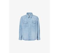 Visvim Mens Visvim Social Sculpture Denim Shirt Lt.Indigo XL