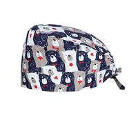 Visxcnu Surgical Hood Fabric Surgical Caps Fabric Nurse Accessories for Doctors, Nurses, Dentists, Pharmacists, Veterinarians, Medical Personnel, Reusable -NO.05