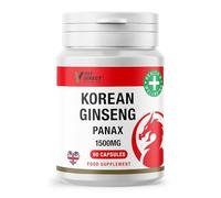 Vit Direct - 60 Korean Ginseng Capsules - Equivalent to 1500mg - Food Supplement - 10:1 Extract - Supporting Energy, Focus & Stress Levels - Will Last 30 Days