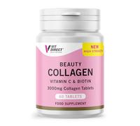 Vit Direct - Beauty Collagen Tablets (Plus Biotin) - 60 Tablets - Two Month Supply - Daily Supplement - for Healthy Hair, Skin & Nails - High Strength - Collagen Supplements for Women