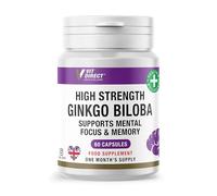 Vit Direct - Ginkgo Biloba High Strength - 60 Capsules - 120mg Per Serving - Food Supplement - Supports Focus & Memory - One Months Supply - Take 2 Per Day with Meal