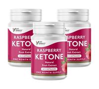 Vit Direct - Raspberry Ketone Capsules - 3 Pack Bundle - Weight Loss Supplements - 180 Capsules - Natural Fruit Extracts - Boost Metabolism - Increase Energy - Suppress Appetite