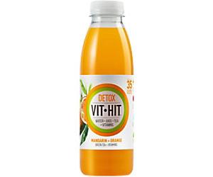 VIT HIT Detox Sports Drink Mandarin, Orange 500 ml Pack of 12