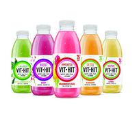 VIT HIT Drink 6/12 x 500ml Energy Boost Detox Immunitea Lean & Green Perform (Lean & Green - Apple + Elderflower, 6 x 500ml)