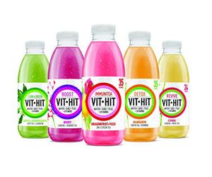 VIT HIT Drink 6/12 x 500ml Energy Boost Detox Immunitea Lean & Green Perform (Lean & Green - Apple + Elderflower, 6 x 500ml)