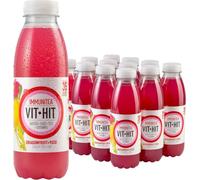 VIT HIT IMMUNITEA - Dragonfruit + Yuzu + Ceylon Tea 12 x 500ml | Vegan, Low Sugar, Low Calories, Vitamin Drink | 100% RDA of 8 Vitamins