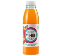 VIT HIT Vegan, Low Sugar, Low Calories, Vitamin Drink | 100% RDA of 8 Vitamins (12 x 500ml, Peform - Mango & Passion Fruit)