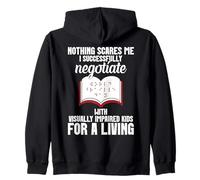 VIT Teacher Special Ed Negotiate Visually Impaired Teacher Zip Hoodie