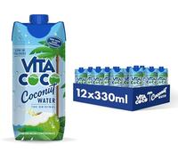 Vita Coco Coconut Water - Pure Refreshing, Electrolyte-Rich, 100% Natural (Pack Of 12 x 330ml, Original)