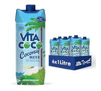 Vita Coco Original Coconut Water Multipack 1L x 6, Packed With Electrolytes, Gluten Free, Full Of Vitamin C