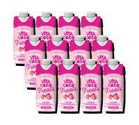 Vita Coco Treats Creamy Strawberry 12x330ml, Packed with Electrolytes, High in Potassium, Low in Calories, Vegan, Guilt-Free Indulgence, Ethically Sourced, B Corp Certified | Sold by Bargain Hub