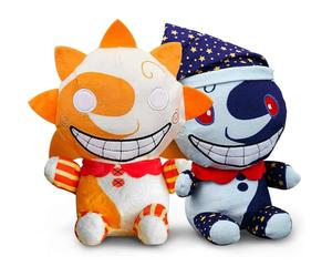 vita dennis Plushies 2pcs Sun and Moon Plush FNAF 9.84in FNAF Security Breach Sundrop and Moondrop Plush Figure Toy Soft Stuffed Clown Cartoon Plushie for Boys Girls Festive and Decorative Gift