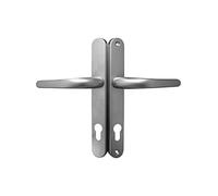 Vita Hoppe Match UPVC Door Handle 215mm Screw Fix Satin Chrome Brushed