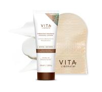 VITA LIBERATA Fabulous Gradual Tanning Lotion 100ml & Mitt Bundle, Super Hydrating Hyaluronic Acid, Designed for Face & Body, Buildable Formula,