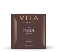 VITA LIBERATA Trystal Loose Bronzing Mineral Powder No.1, Shade Sunlight, Bronzer & Contour for Natural Sunlit Glow, Paraben Free, Suitable for fair skintones, Vegan and Cruelty Free