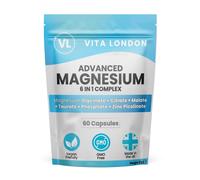 Vita London Advanced Magnesium Complex 6 in 1 Capsules | Size: 60 Caps Vita London Multicolor 60 Caps