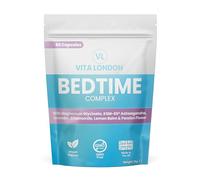 Vita London Bedtime Complex - 60 Capsules with Magnesium Glycinate, KSM-66® Ashwagandha, Lemon Balm, Chamomile, Passion Flower & Lavender for Sleep - Vegan, Non-GMO, UK Made