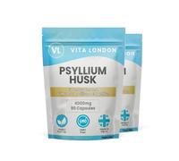 Vita London Psyllium Husk Capsules 4000mg Fibre Supplement, 120 Capsules