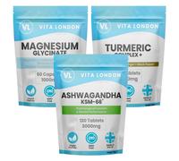 Vita London Supplement Bundle with Ashwagandha, Magnesium Glycinate & Turmeric Vita London Multicolor