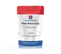 VITA PHARMA Black Walnut Hulls 2000mg 30 Capsules, Digestive Health, Immune System Function, Overall Wellness, Healthy Lifestyle & Vitality