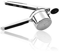 Vita Saggia Stainless Steel Potato Ricer and Masher, Heavy Duty, Premium Grade, Large Capacity, Vegetable Ricer and Fruit Ricer, Great for Purees, Fruit Juicer, Baby Food Press Squeezer Too (Black)