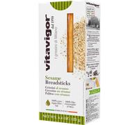 Vita Vigor Sesame Grissini Breadsticks, Crisp Italian Snack 125g - Perfect with Dips, Hors d'Oeuvres & Salads
