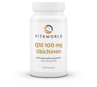 Vita World 3 Pack Coenzyme Q10 100Mg Ubiquinone 3 x 100 Vegetarian Capsules Made in Germany Vegan