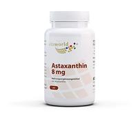 Vita World Astaxanthin 8mg 60 Vegetarian Capsules Production Haematococcus pluvialis Made in Germany