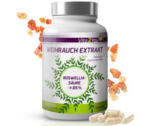 Vita2You Frankincense Extract 600mg Per Capsule - 180 Capsules - 85% Boswelli...