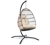 VITA5 Egg Chair with Stand - Rattan Hanging Chair - Indoor & Outdoor