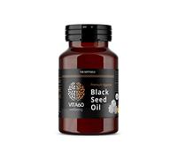 VITA60 Black Seed Oil Capsule - 120 High Strength 500mg Softgel Capsules | Cold Pressed | Nigella Sativa