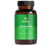 Vitabay Astaxanthin 12 mg High Strength - 90 Vegan Softgels - Laboratory Tested - No Additives - Premium Raw Material Naturally Derived from Haematococcus pluvialis Algae Extract - 6 Month Supply