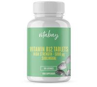 Vitabay Vitamin B12 5000mcg - 360 Vegan & Sublingual Vitamin B12 Tablets