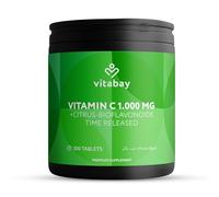 Vitabay Vitamin C 1000mg - 500 Vegan Slow Release Vitamin C Tablets