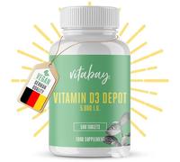 Vitabay Vitamin D3 Depot Hochdosiert 5000 IE - 500 Vegane & Laborgeprüfte