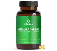 Vitabay Vitamin E 600 IU Depot - 200 Vegan Softgel Capsules - Natural D-Alpha Tocopherol - High Strength - Cell Protection from Oxidative Stress - Lab Tested - 12 Month Supply