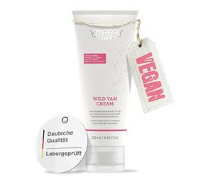 Vitabay Yam Root Wild Yam Cream 250ml vegan - 80% Yam Root Extract Cream for face and body - 64% Diosgenin - Wild Yam Root Cream Wild Yam Cream - 100% Nano-free & without Synthetic Hormones