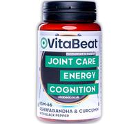 VitaBeat | Ashwagandha & Curcumin with Black Pepper | Formulated for Energy, Joint Care & Cognition | 60 Capsules